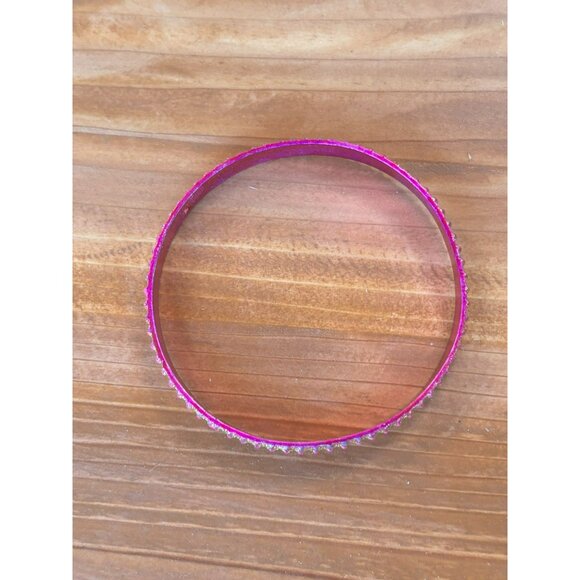 Pink Rhinestone Bangle 1PC - Picture 3 of 5